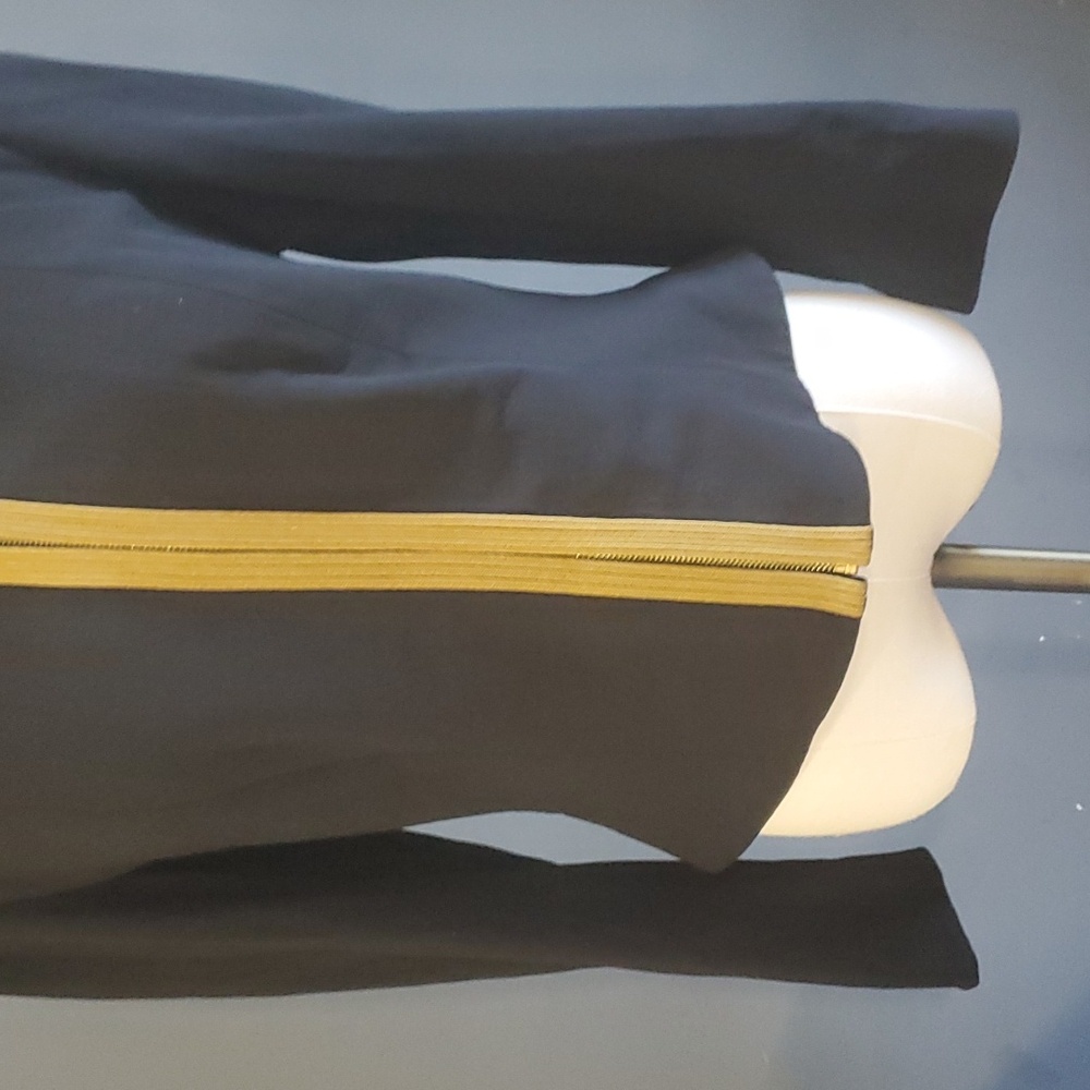 Ralph lauren black label wool blend women black zip front jacket blazer size 8 - Picture 4 of 14